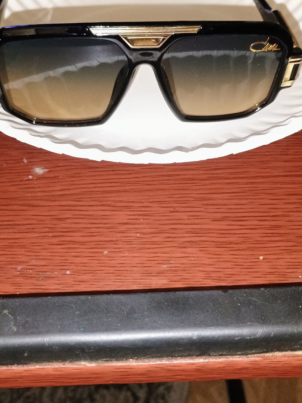 Cazal Black & Gold Gradient Sunglasses